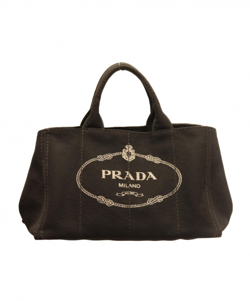 PRADA（プラダ）PRADA (プラダ) 2WAYショルダーバッグ/カナパ ブラックの古着・服飾アイテム