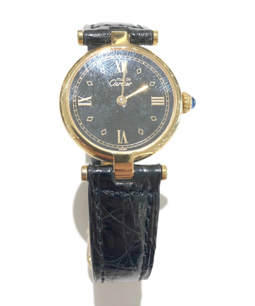 Cartier（カルティエ）Cartier (カルティエ) クォーツ腕時計/ヴァンドーム ブラックの古着・服飾アイテム