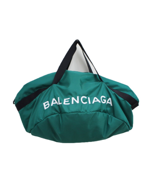BALENCIAGA（バレンシアガ）BALENCIAGA (バレンシアガ) ボストンバッグ グリーン サイズ:- ホイールバッグ 489939 ナイロン 528147の古着・服飾アイテム