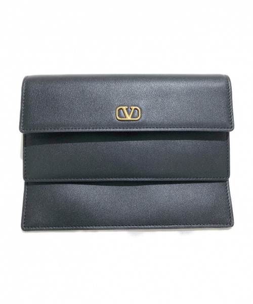 VALENTINO（ヴァレンティノ）VALENTINO (バレンチノ) クラッチバッグ ブラック サイズ:- SW9P0T60DSHの古着・服飾アイテム