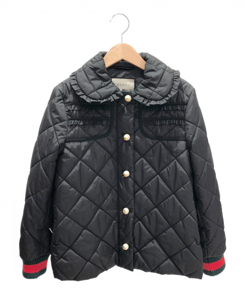 GUCCI（グッチ）GUCCI (グッチ) キルティングジャケット ブラック サイズ:38の古着・服飾アイテム