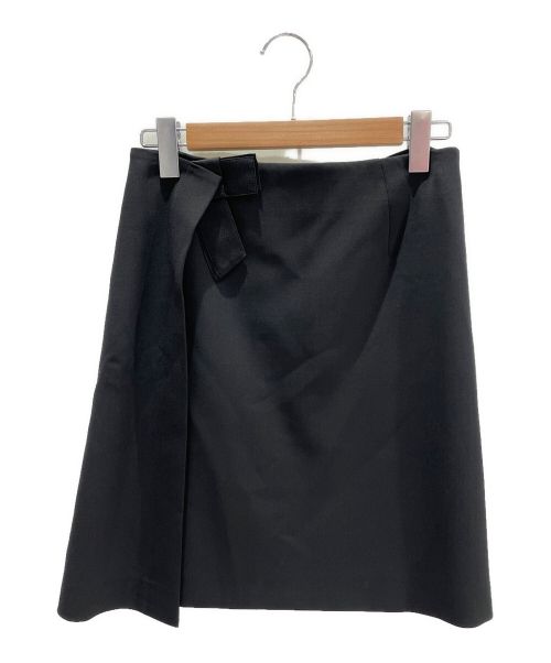 FOXEY（フォクシー）FOXEY (フォクシー) ラップ風リボンスカート ブラック サイズ:40の古着・服飾アイテム