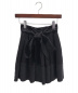 BALENCIAGA（バレンシアガ）の古着「シルク混リボンスカート」｜ブラック