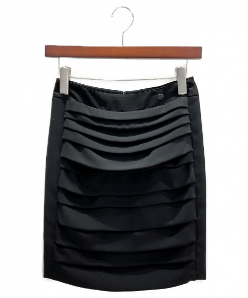 CHANEL（シャネル）CHANEL (シャネル) デザインスカート ブラック サイズ:34の古着・服飾アイテム