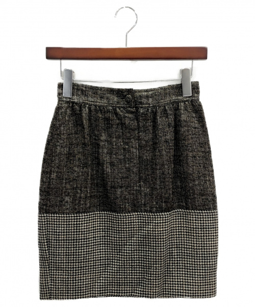 FENDI（フェンディ）FENDI (フェンディ) 切替スカート ブラウン サイズ:38の古着・服飾アイテム