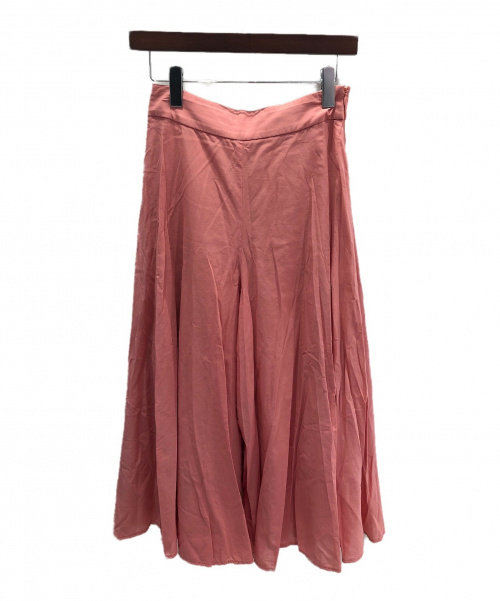 BALLSEY（ボールジィ）BALLSEY (ボールジィー) コットンボイルハイウエストフレアパンツ ピンク サイズ:36の古着・服飾アイテム