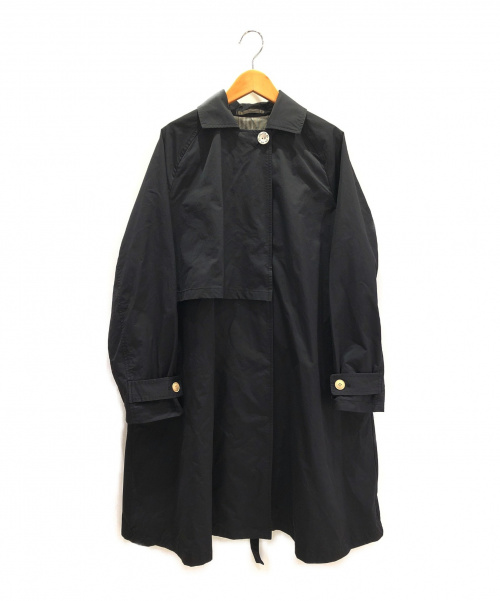 Malle（マル）Malle (マル) タスランオックストレンチコート ブラック サイズ:Fの古着・服飾アイテム
