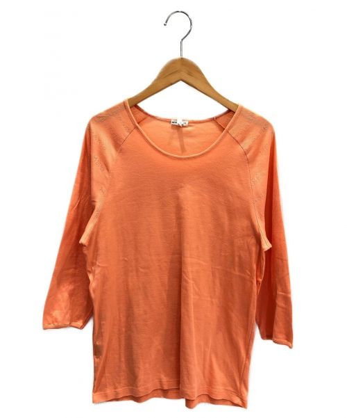 HERMES（エルメス）HERMES (エルメス) パンチングロゴニット オレンジ サイズ:Mの古着・服飾アイテム