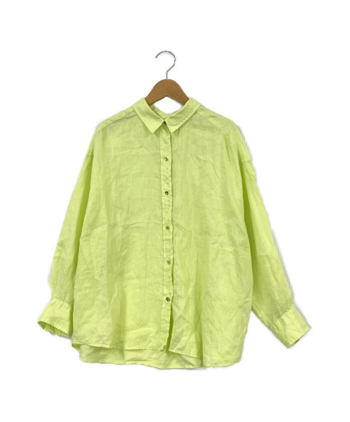 Spick and Span（スピックアンドスパン）Spick and Span (スピックアンドスパン) ビッグリネンシャツ 黄緑 サイズ:F 20ssの古着・服飾アイテム