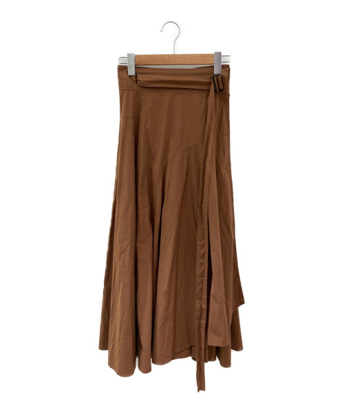 ATON（エイトン）ATON (エイトン) ラップスカート ブラウン サイズ:2の古着・服飾アイテム