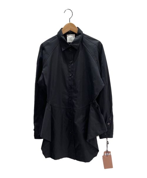 ALAIA（アライア）ALAIA (アライア) デザインシャツ ブラック サイズ:40の古着・服飾アイテム