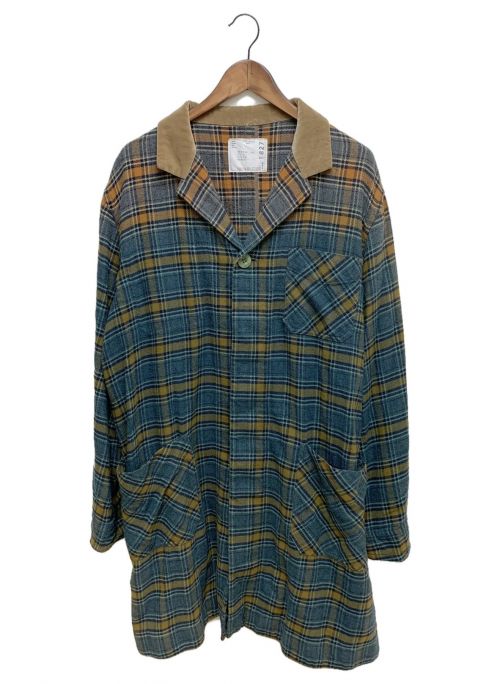 sacai（サカイ）sacai (サカイ) グラデーションコート ブルー×ブラウン サイズ:1の古着・服飾アイテム