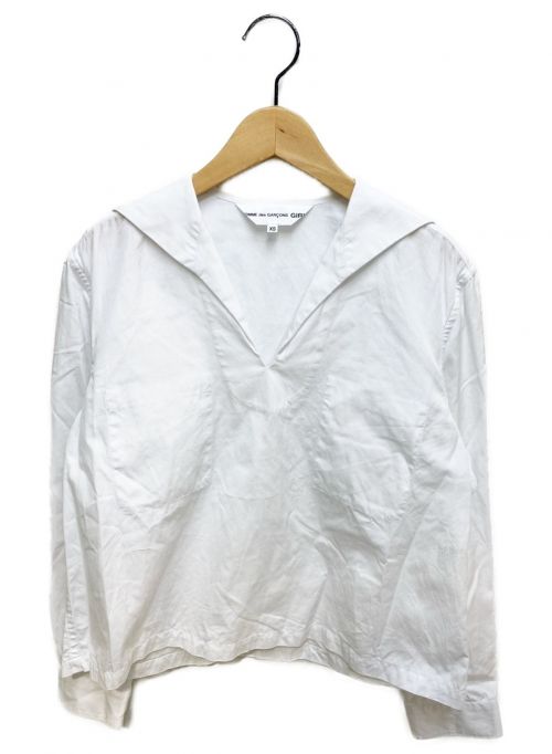 COMME des GARCONS GIRL（コムデギャルソンガール）COMME des GARCONS GIRL (コムデギャルソンガール) 21AW セーラーカラーシャツ ホワイト サイズ:XSの古着・服飾アイテム