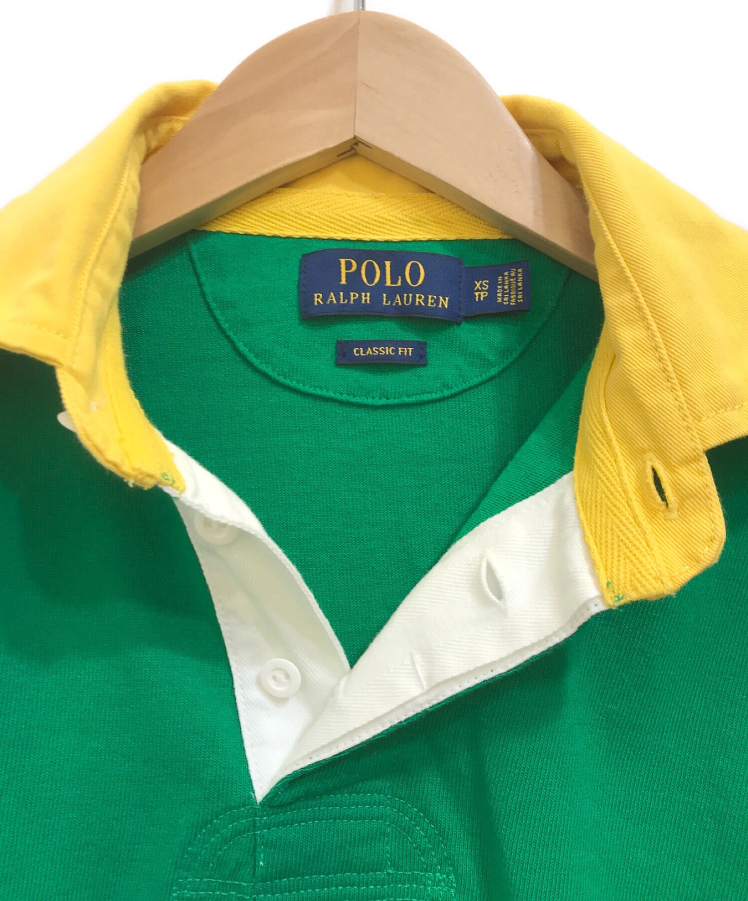 POLO RALPH LAUREN (ポロ・ラルフローレン) ラガーシャツ グリーン サイズ:XS