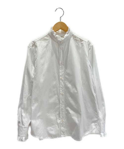 CELINE（セリーヌ）CELINE (セリーヌ) クラシックコットンポプリンシャツ ホワイト サイズ:40の古着・服飾アイテム