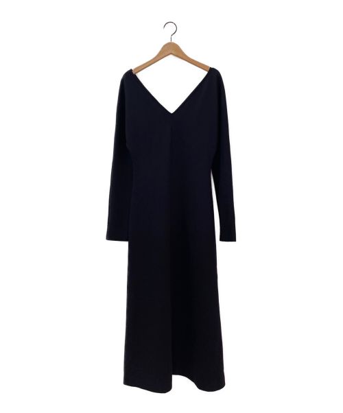 THE ROW（ザ ロウ）THE ROW (ザ ロウ) Vネックロングドレス ブラック サイズ:XSの古着・服飾アイテム