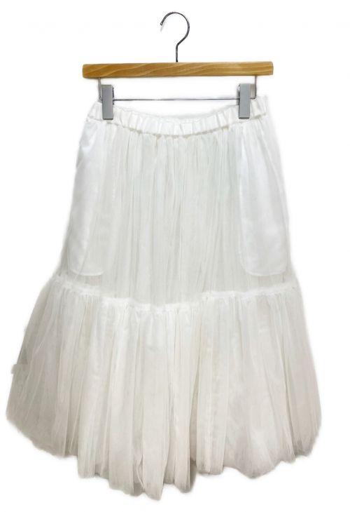 COMME des GARCONS GIRL（コムデギャルソンガール）COMME des GARCONS GIRL (コムデギャルソンガール) 21SS チュールスカート/パニエ ホワイト サイズ:Sの古着・服飾アイテム