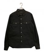 RICK OWENSリックオウエンス）の古着「Buttoned Embroidered Shirt」｜ブラック