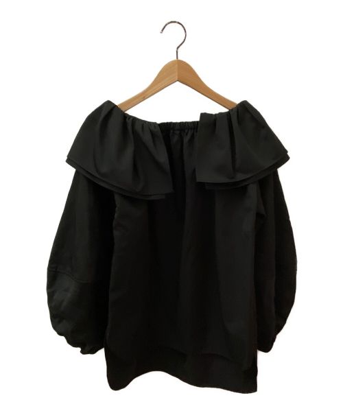 RIKO（リコ）RIKO (リコ) Double-collar quilting sleeve blouse ブラック サイズ:Fの古着・服飾アイテム
