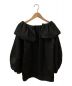 RIKO（リコ）の古着「Double-collar quilting sleeve blouse」｜ブラック