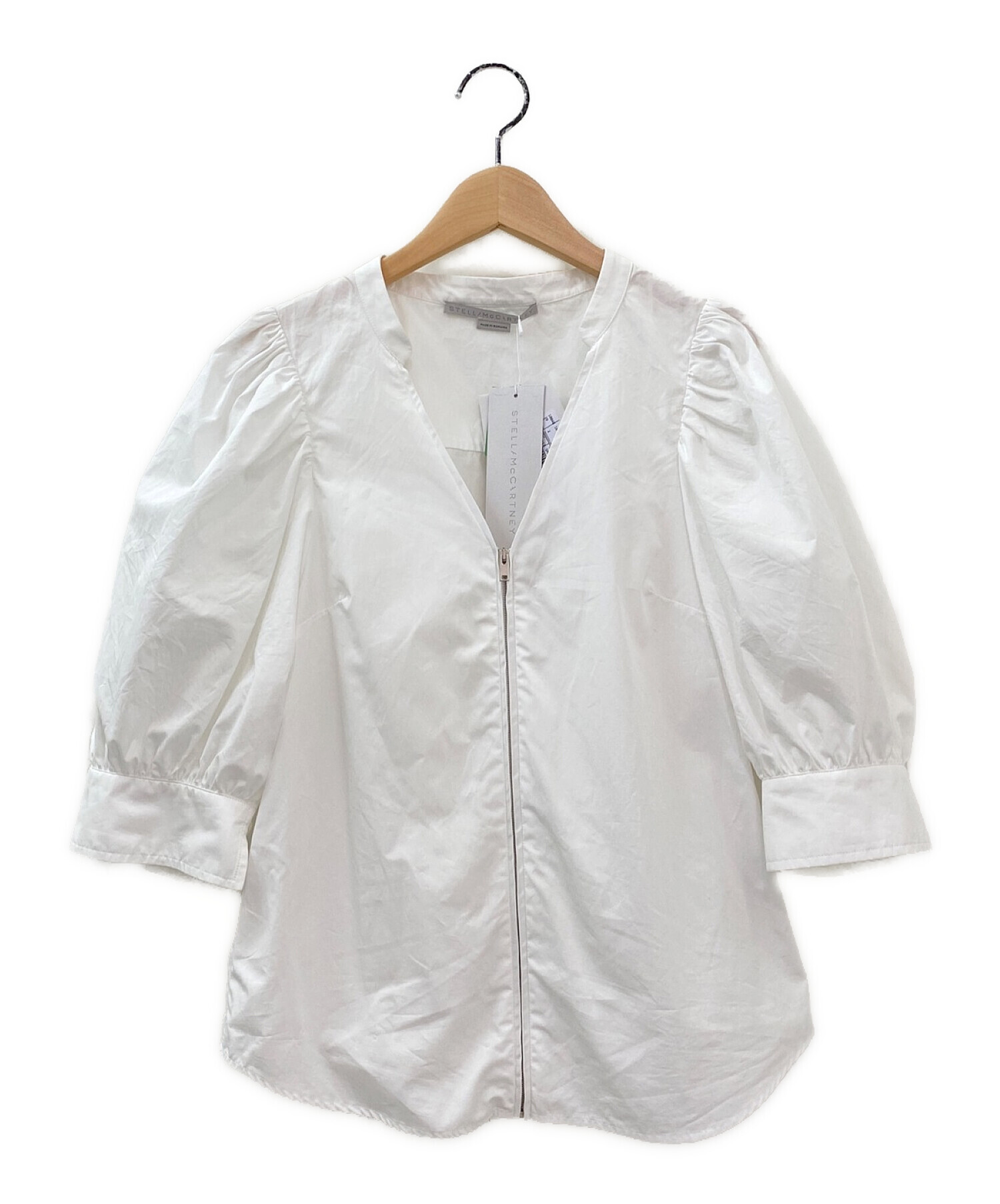 STELLA McCARTNEY (ステラマッカートニー) ローズコットンシャツ ホワイト サイズ:36 未使用品