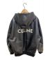 CELINE (セリーヌ) ロゴオーバーサイズレザーフーディ ブラック サイズ:48：228000円