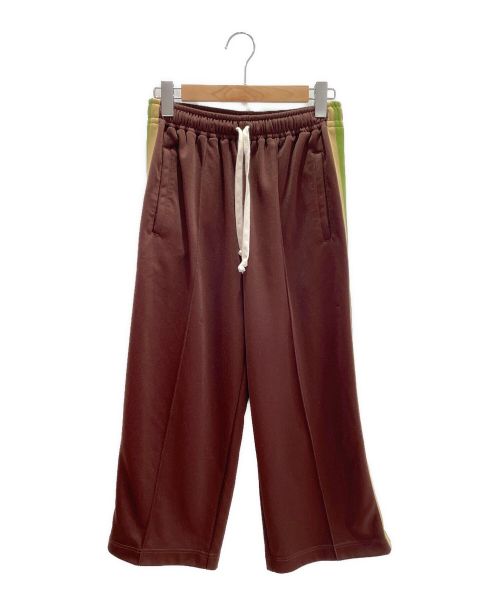 GUCCI（グッチ）GUCCI (グッチ) サイドライン テクニカルジャージー ジョギングパンツ ブラウン サイズ:xsの古着・服飾アイテム