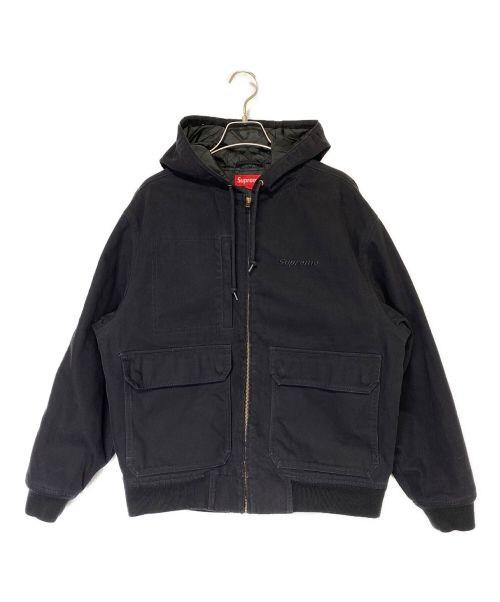 SUPREME（シュプリーム）SUPREME (シュプリーム) Canvas Hooded Work Jacket ブラック サイズ:Sの古着・服飾アイテム