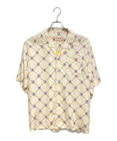 MARNI（マルニ）MARNI (マルニ) オープンカラーシャツ アイボリー サイズ:44 未使用品の古着・服飾アイテム