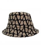 VALENTINOヴァレンティノ）の古着「canvas-jacquard bucket hat」｜ベージュ