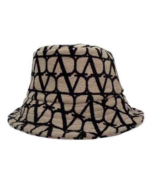 VALENTINO（ヴァレンティノ）VALENTINO (ヴァレンティノ) canvas-jacquard bucket hat ベージュ サイズ:Mの古着・服飾アイテム