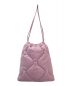 MIU MIU (ミュウミュウ) キルティング巾着バッグ ピンク：22800円