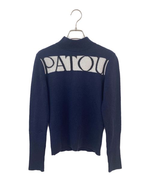 patou（パトゥ）patou (パトゥ) ハイネックロゴニット ネイビー サイズ:Sの古着・服飾アイテム