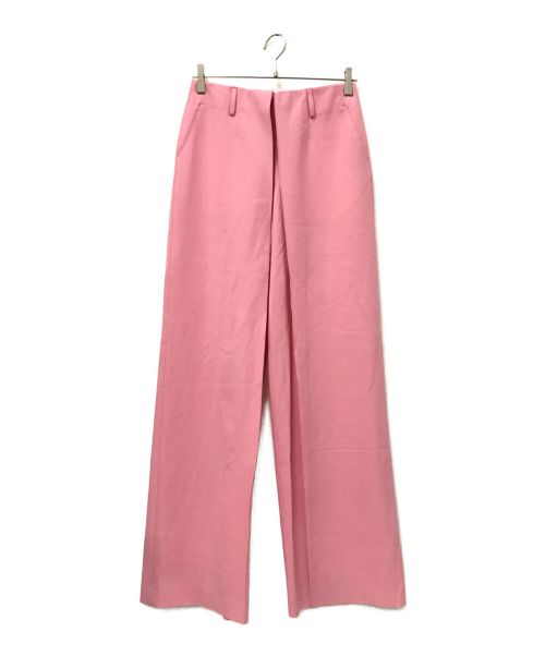 AALTO（アールト）AALTO (アールト) FRONT PLEATS PANTS ピンク サイズ:34の古着・服飾アイテム