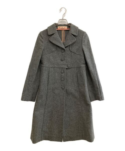 MARNI（マルニ）MARNI (マルニ) ウールコート グレー サイズ:38の古着・服飾アイテム