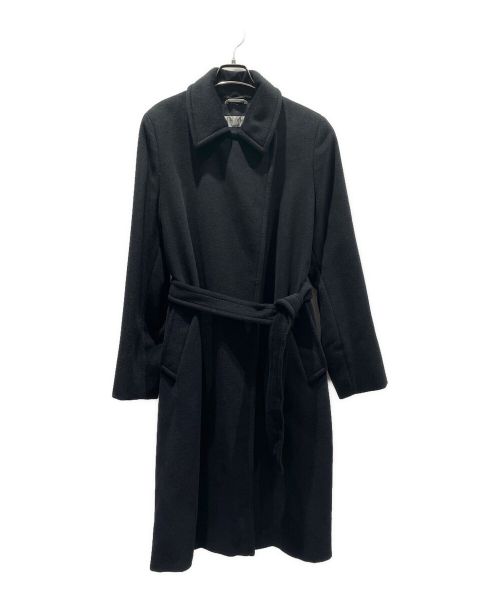 MaxMara（マックスマーラ）MaxMara (マックスマーラ) アンゴラウールコート ブラック サイズ:44の古着・服飾アイテム