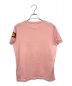 FENDI (フェンディ) ロゴデザインTシャツ ピンク サイズ:46：5800円