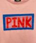 中古・古着 FENDI (フェンディ) ロゴデザインTシャツ ピンク サイズ:46：5800円