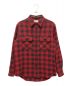 CELINE（セリーヌ）の古着「Loose Lumberjack Shirt in Checked Wool」｜レッド