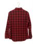 CELINE (セリーヌ) Loose Lumberjack Shirt in Checked Wool レッド サイズ:37：70000円
