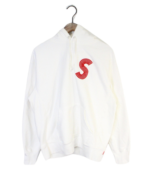SUPREME（シュプリーム）SUPREME (シュプリーム) S Logo Hooded Sweatshirt ホワイト サイズ:Sの古着・服飾アイテム