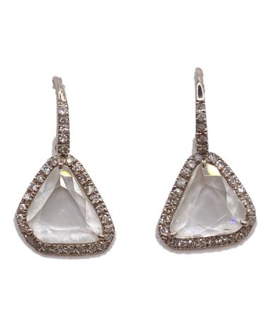 [中古]WILLIAM WELSTEAD(ウィリアム・ウェルステッド)のレディース アクセサリー Flat diamond earrings