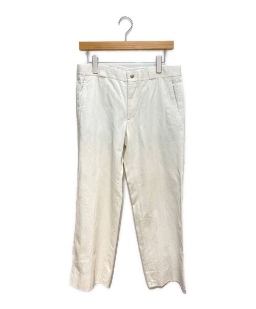 HERMES（エルメス）HERMES (エルメス) センタープレスパンツ ホワイト サイズ:40の古着・服飾アイテム