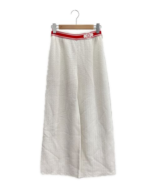 CHANEL（シャネル）CHANEL (シャネル) ニットパンツ ホワイト サイズ:36の古着・服飾アイテム