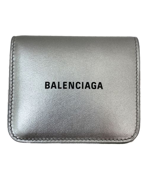 BALENCIAGA（バレンシアガ）BALENCIAGA (バレンシアガ) コンパクト2つ折り財布 シルバー サイズ:-の古着・服飾アイテム