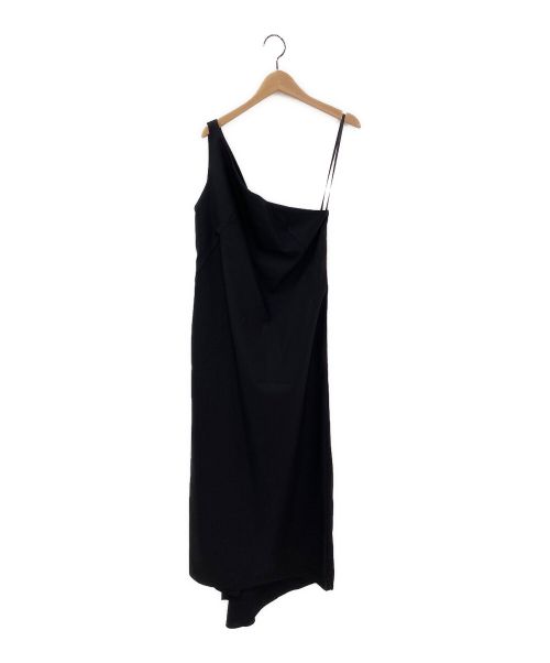 THIRD MAGAZINE（サードマガジン）THIRD MAGAZINE (サードマガジン) サマーウールワンショルダードレス ブラック サイズ:9 未使用品の古着・服飾アイテム