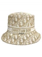 Christian Diorクリスチャン ディオール）の古着「オブリークバケットハット」｜ベージュ