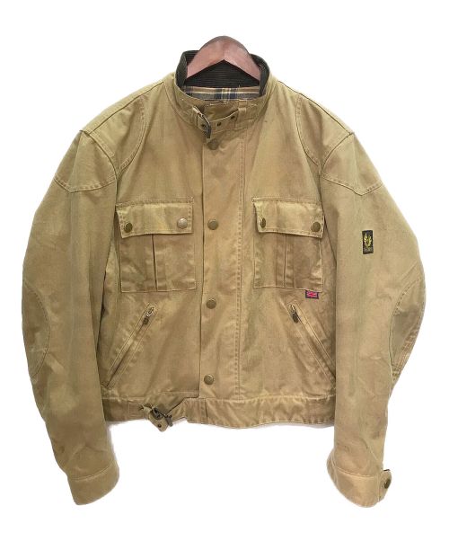 BELSTAFF（ベルスタッフ）BELSTAFF (ベルスタッフ) モーターサイクルオイルドジャケット ベージュ サイズ:Lの古着・服飾アイテム