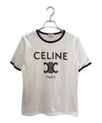 CELINEセリーヌ）の古着「トリオンフプリント Tシャツ」｜ホワイト
