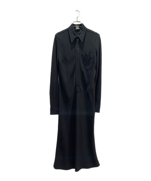 HERMES（エルメス）HERMES (エルメス) シルクドレスワンピース ブラック サイズ:36の古着・服飾アイテム